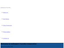 Tablet Screenshot of dallesportfoundry.com